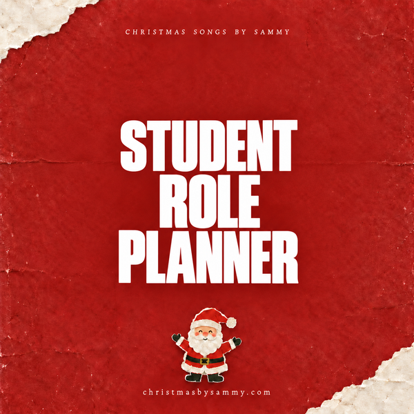 Christmas Student Role Planner