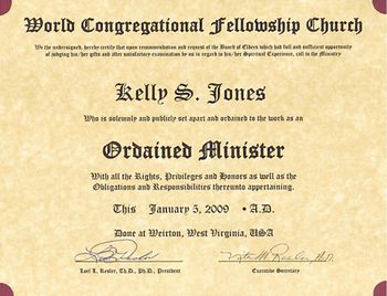 Ordained Minister
