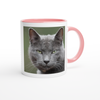 Lucky Grey Cat - Ceramic Mug