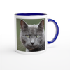 Lucky Grey Cat - Ceramic Mug