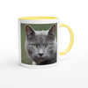 Lucky Grey Cat - Ceramic Mug