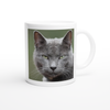 Lucky Grey Cat - Ceramic Mug