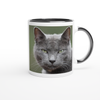 Lucky Grey Cat - Ceramic Mug