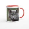 Lucky Grey Cat - Ceramic Mug