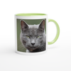 Lucky Grey Cat - Ceramic Mug