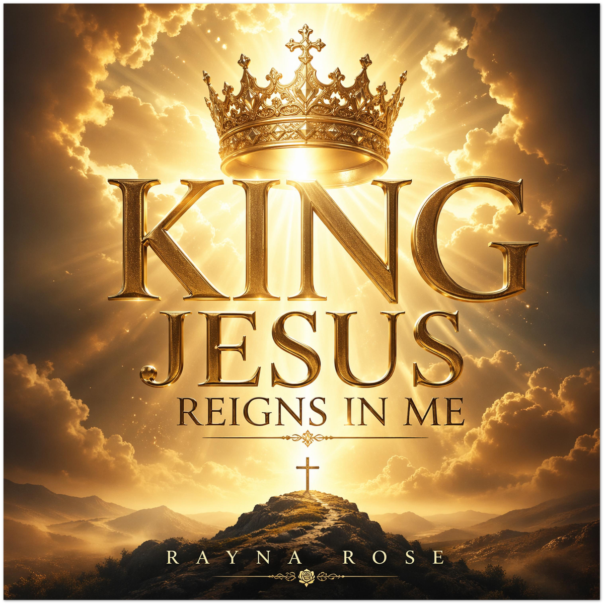 King Jesus reigns in me - Fine Art Poster