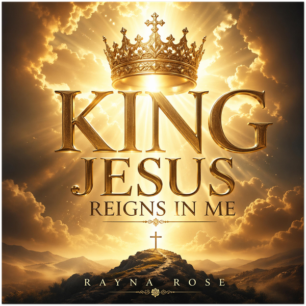 King Jesus reigns in me - Fine Art Poster