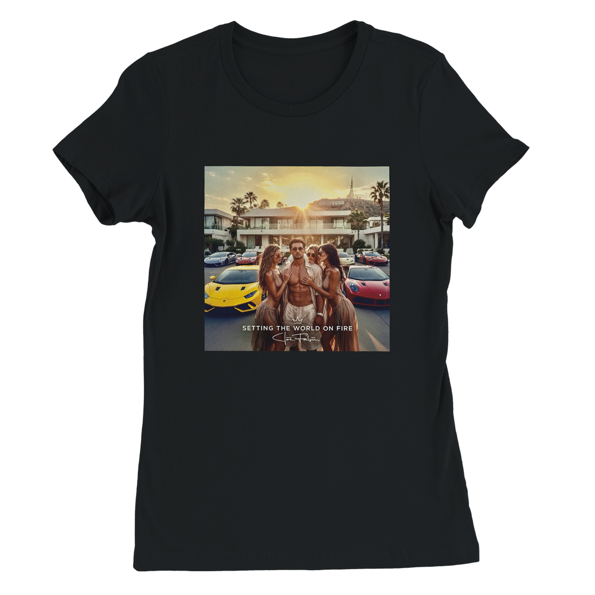 SETTING THE WORLD ON FIRE - Women’s Cut T-Shirt