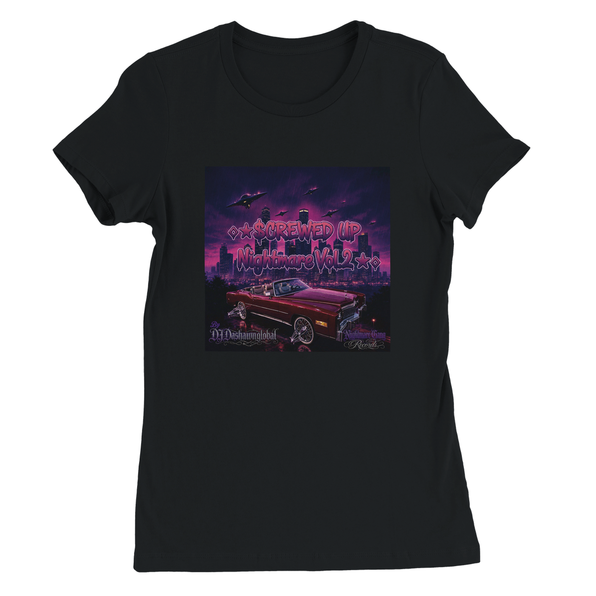 SCREWED UP NIGHTMARE, Vol. 2 by DJDashawnglobal - Women’s Cut T-Shirt