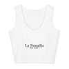 All-Over Print Cotton Crop Top