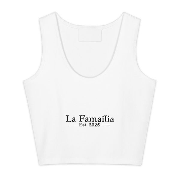All-Over Print Cotton Crop Top