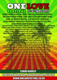 One Love Festival 2015 - UK (New Location!!)