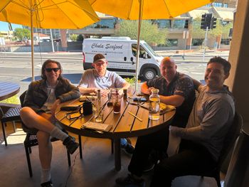 The band somewhere in the Southwest
