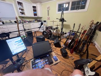 My rehearsal studio at Mapledene in Franklin, years ago
