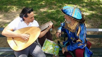 Super-cool minstrel I connected with in Central Park
