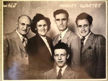 The Harvey Family in 1947, promo for a radio station
