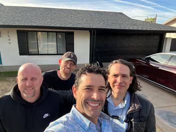 The band one morning in AZ
