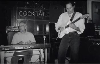 Playing guitar with Ron Thomas at Vincent's Jazz Cafe in West Chester, PA.
