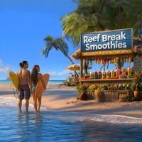 Reef Break Smoothies by Peacock & the Surfarians