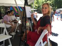 Milpitas, CA: Rasa Vitalia draws caricatures for Private Birthday