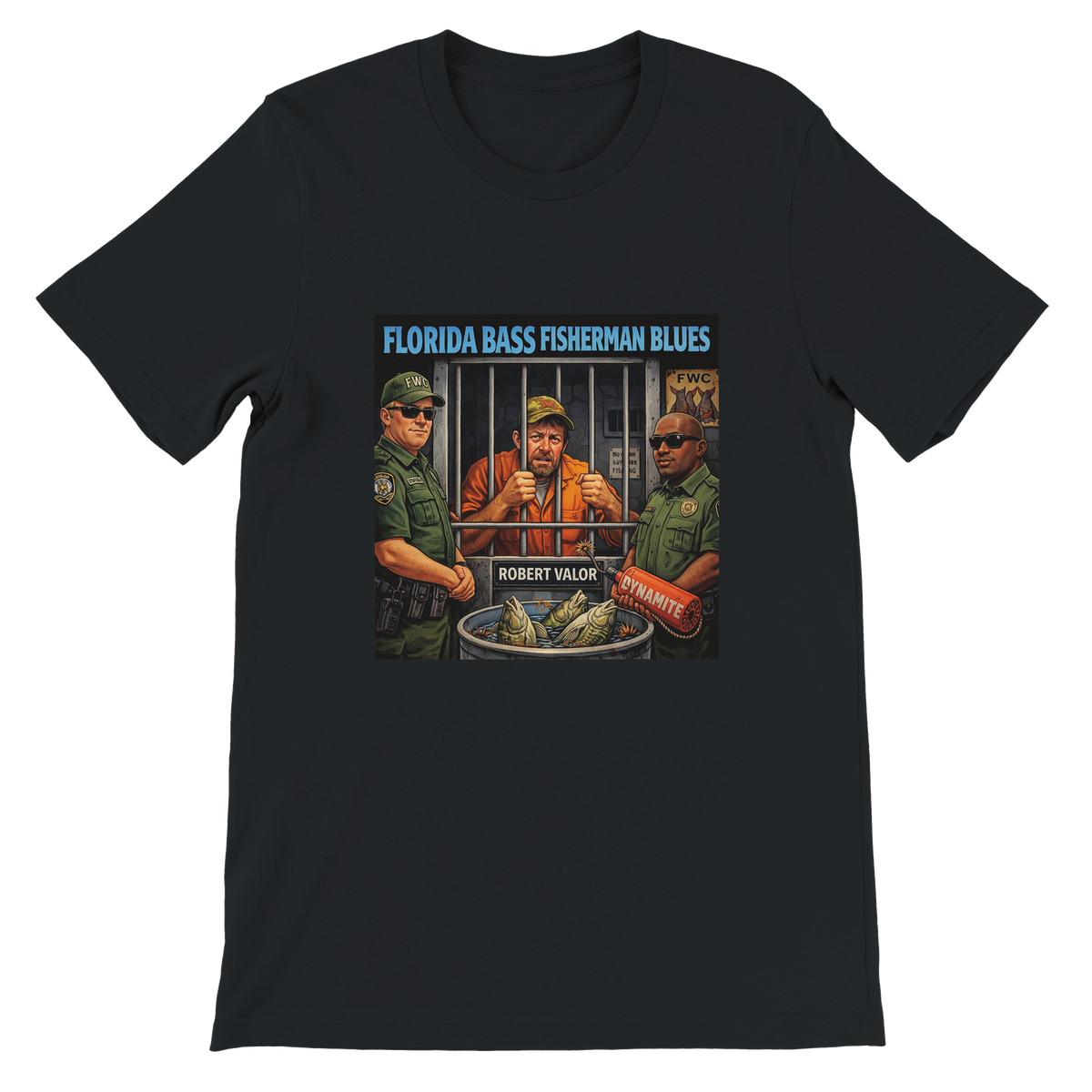 FLORIDA BASS FISHERMAN BLUES - Unisex T-Shirt