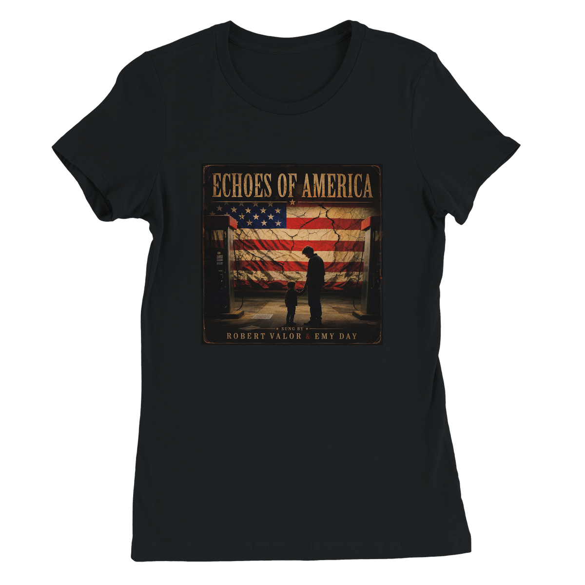 ECHOES OF AMERICA - Women’s Cut T-Shirt
