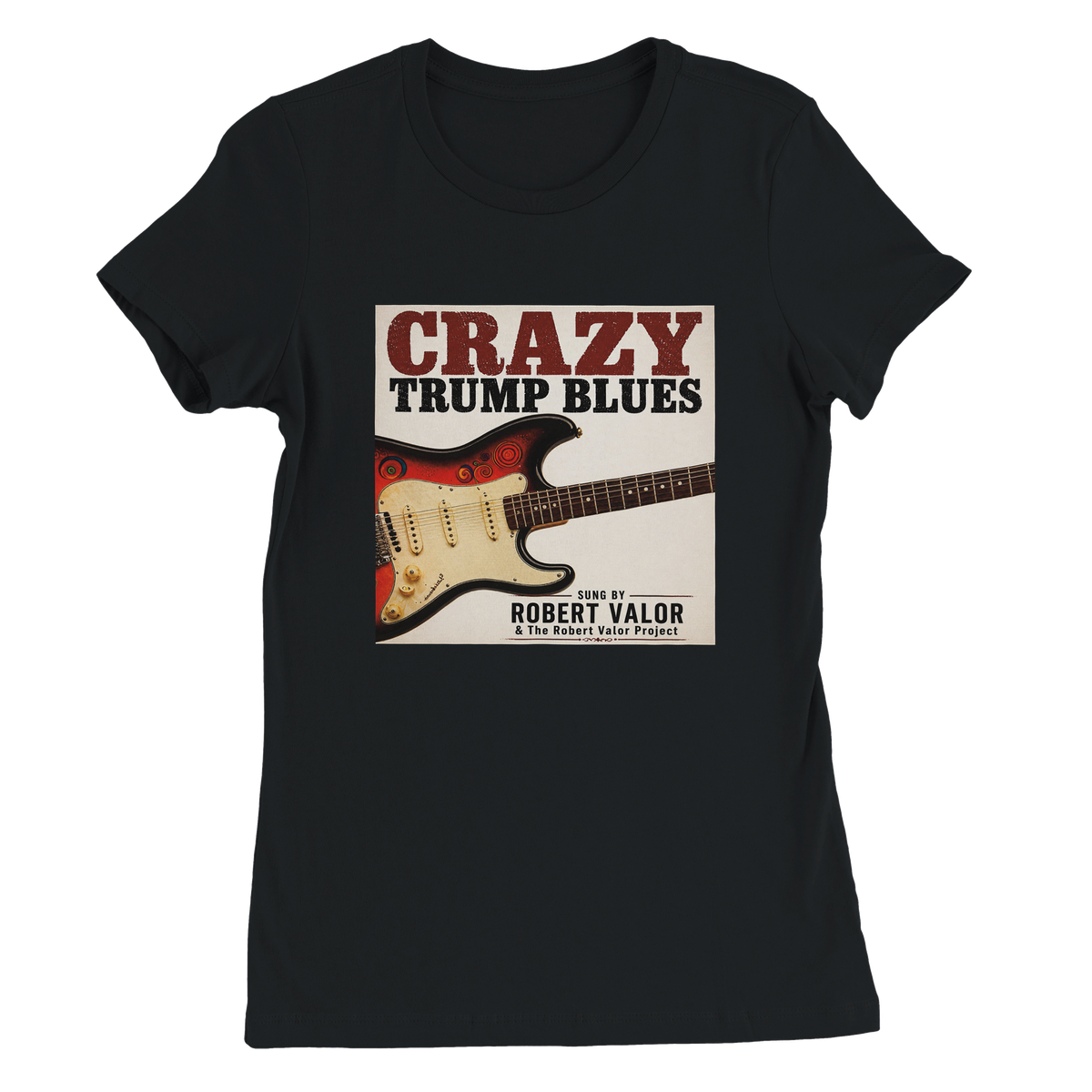 CRAZY TRUMP BLUES - Women’s Cut T-Shirt