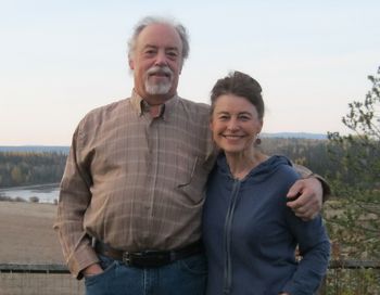 Outside my cabin...after recording with Nathan Tinkham
