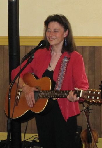 Performing at the Vegreville Train Station, Alberta
