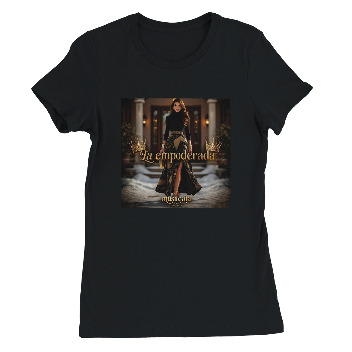La empoderada - Camisa T de corte de la mujer