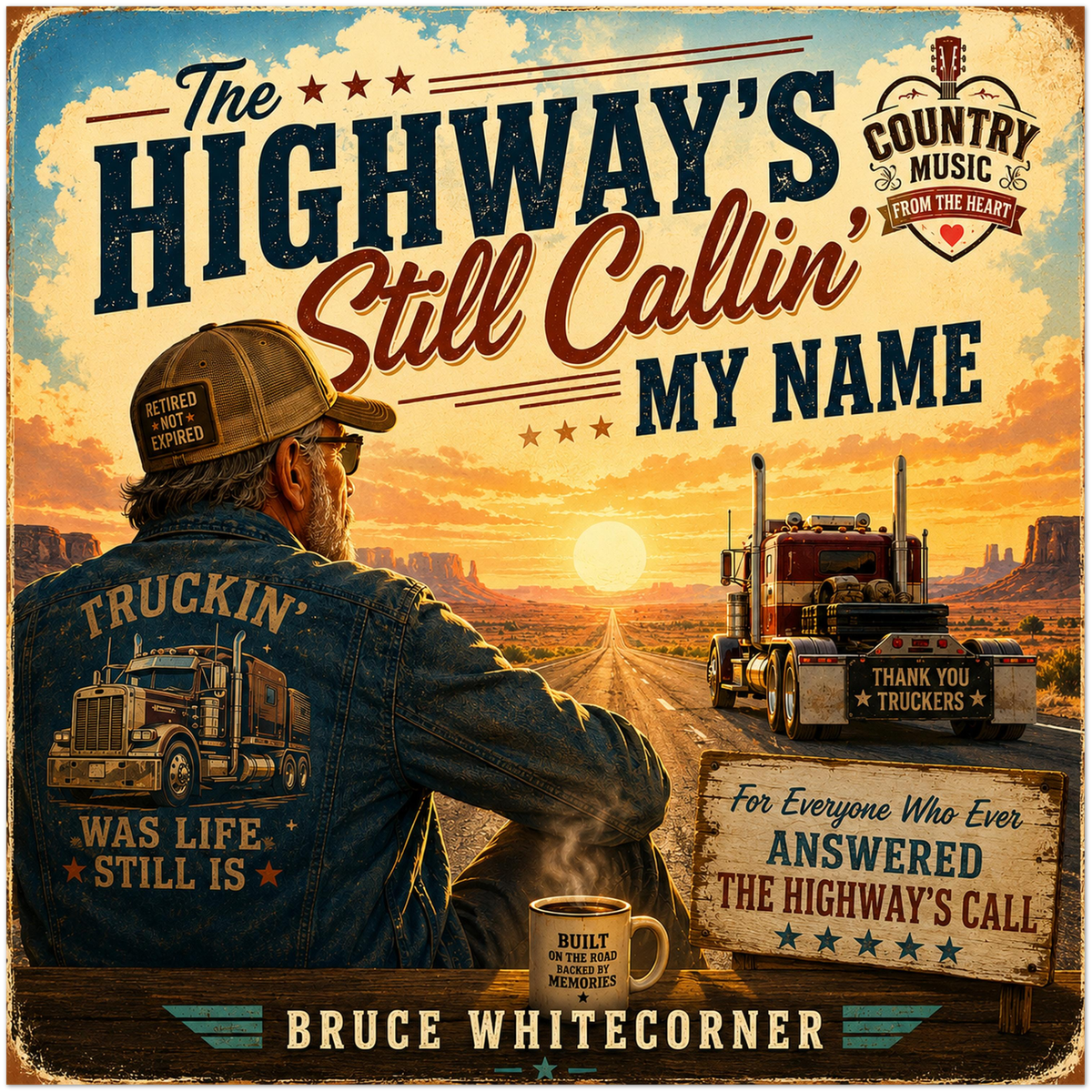 The Highway's Still Callin' My Name - Fine Art Poster