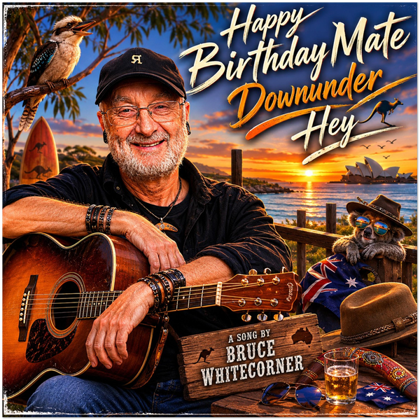 Happy Birthday Mate, Downunder, Hey - Fine Art Poster