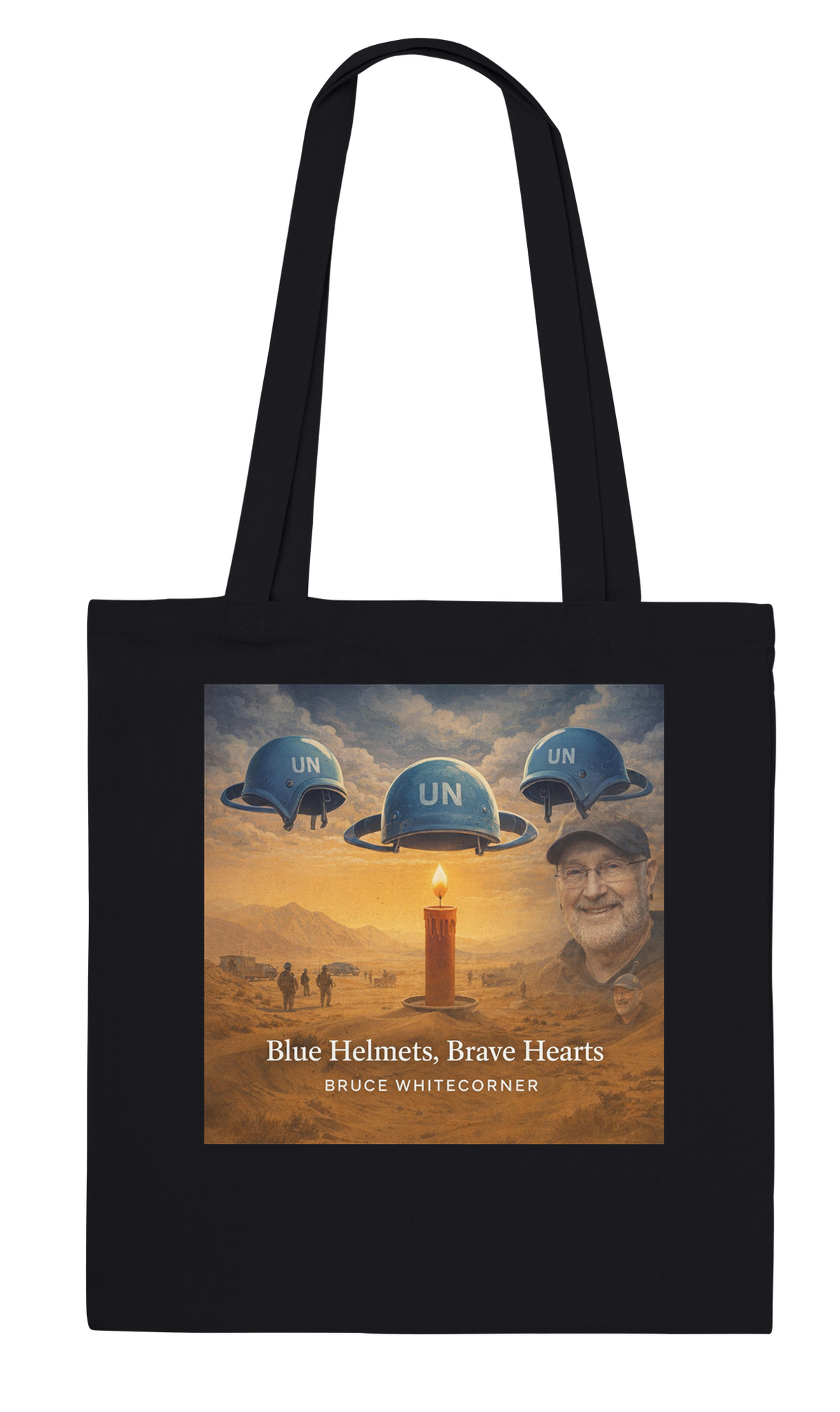 Blue Helmets, Brave Hearts (From Peacekeeping Tribute Album) - Tote bag