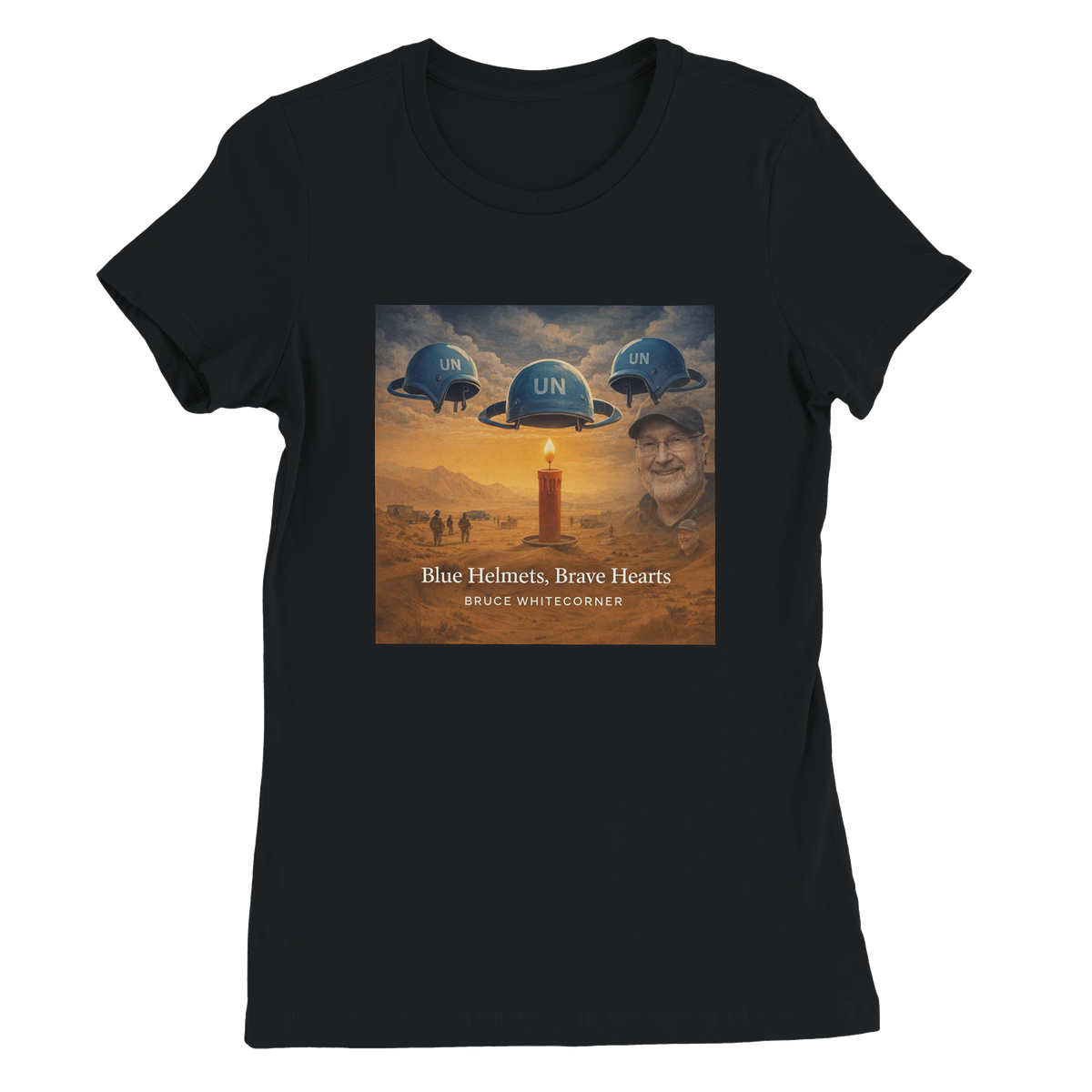 Blue Helmets, Brave Hearts (From Peacekeeping Tribute Album) - Women’s Cut T-Shirt