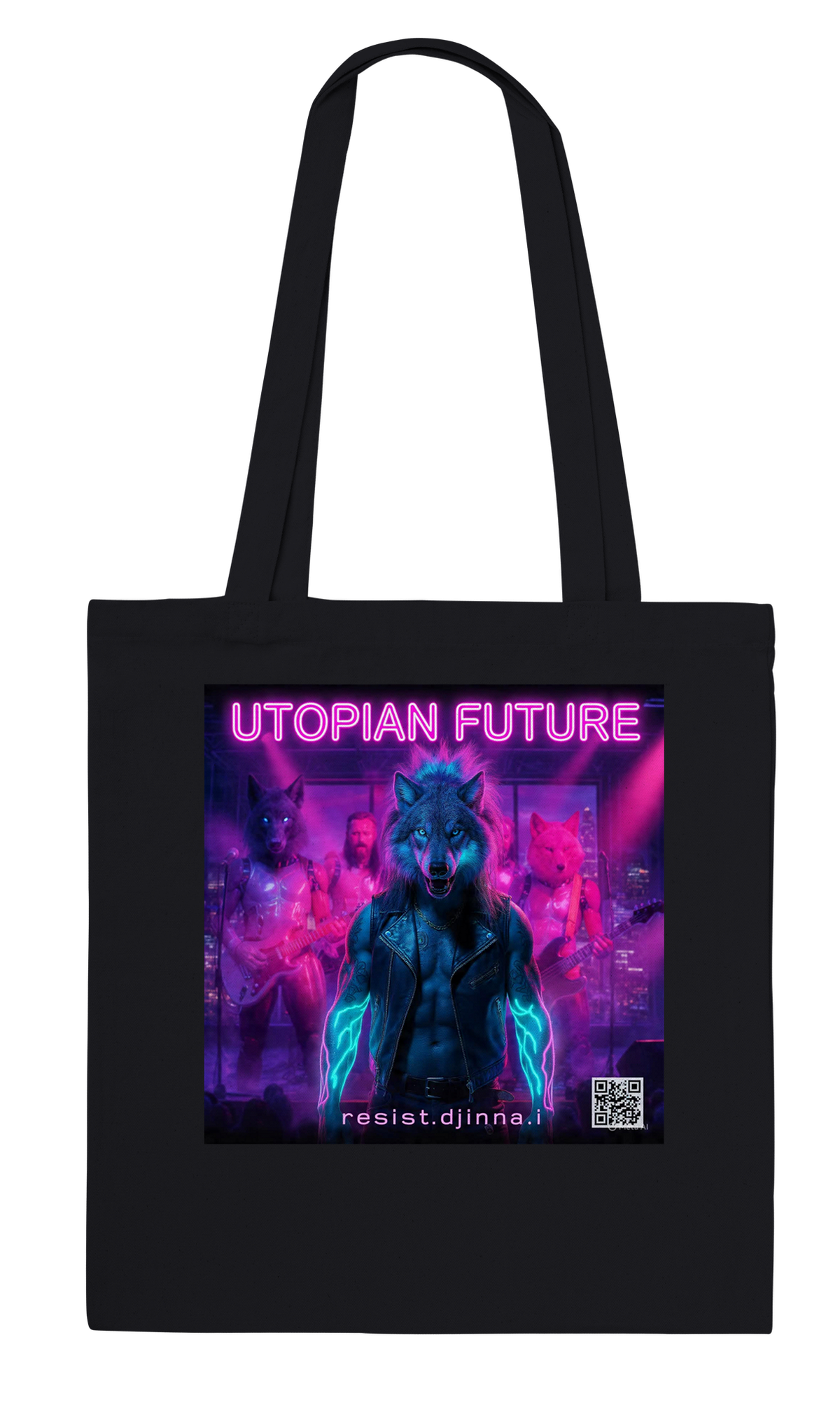 UTOPIAN FUTURE WOLF- Tote bag