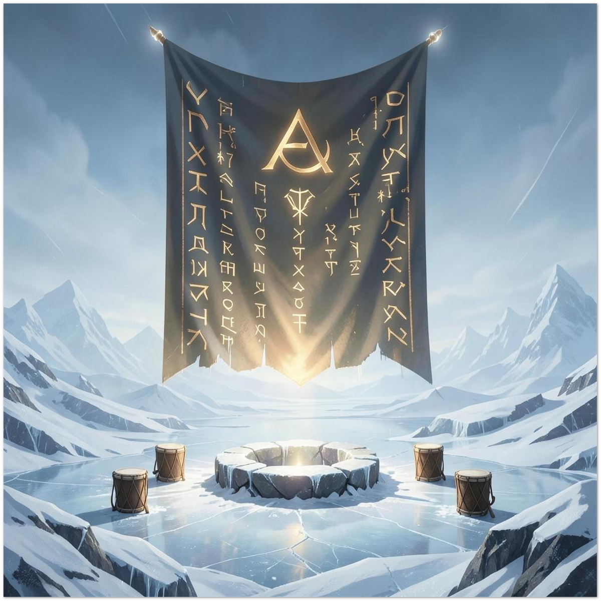 Raising The Banner Of The Most High - Fine Art Poster