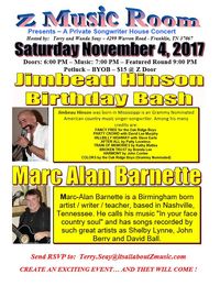 Jimbeau Hinson's Birthday Bash w/Marc Alan Barnnett