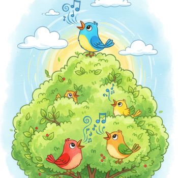Birds in The Trees
