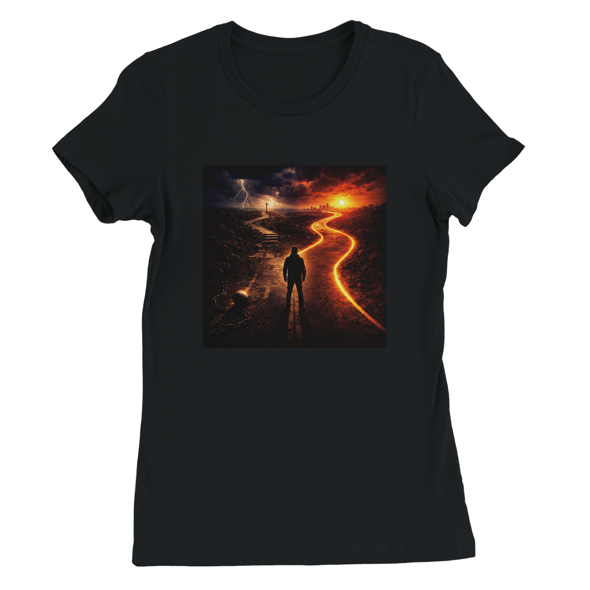 Which Road - Women’s Cut T-Shirt