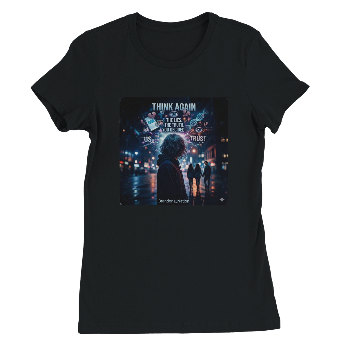 THINK AGAIN - Women’s Cut T-Shirt
