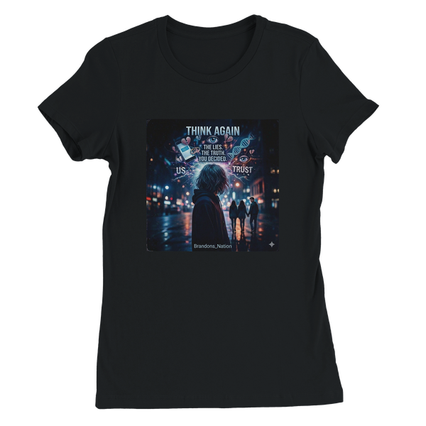 THINK AGAIN - Women’s Cut T-Shirt
