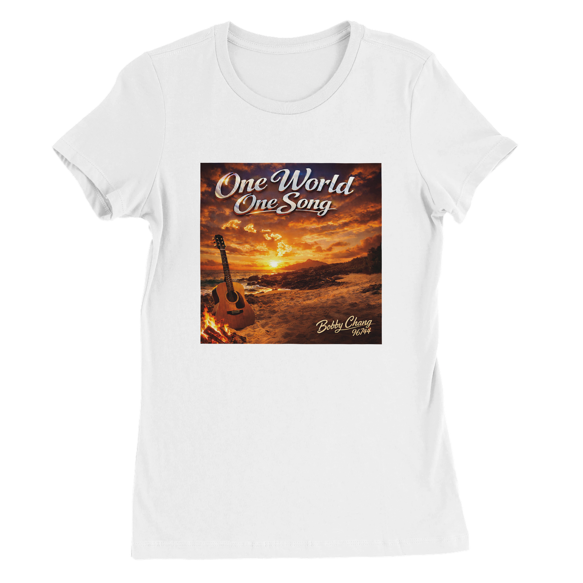 One World One Song - Women’s Cut T-Shirt