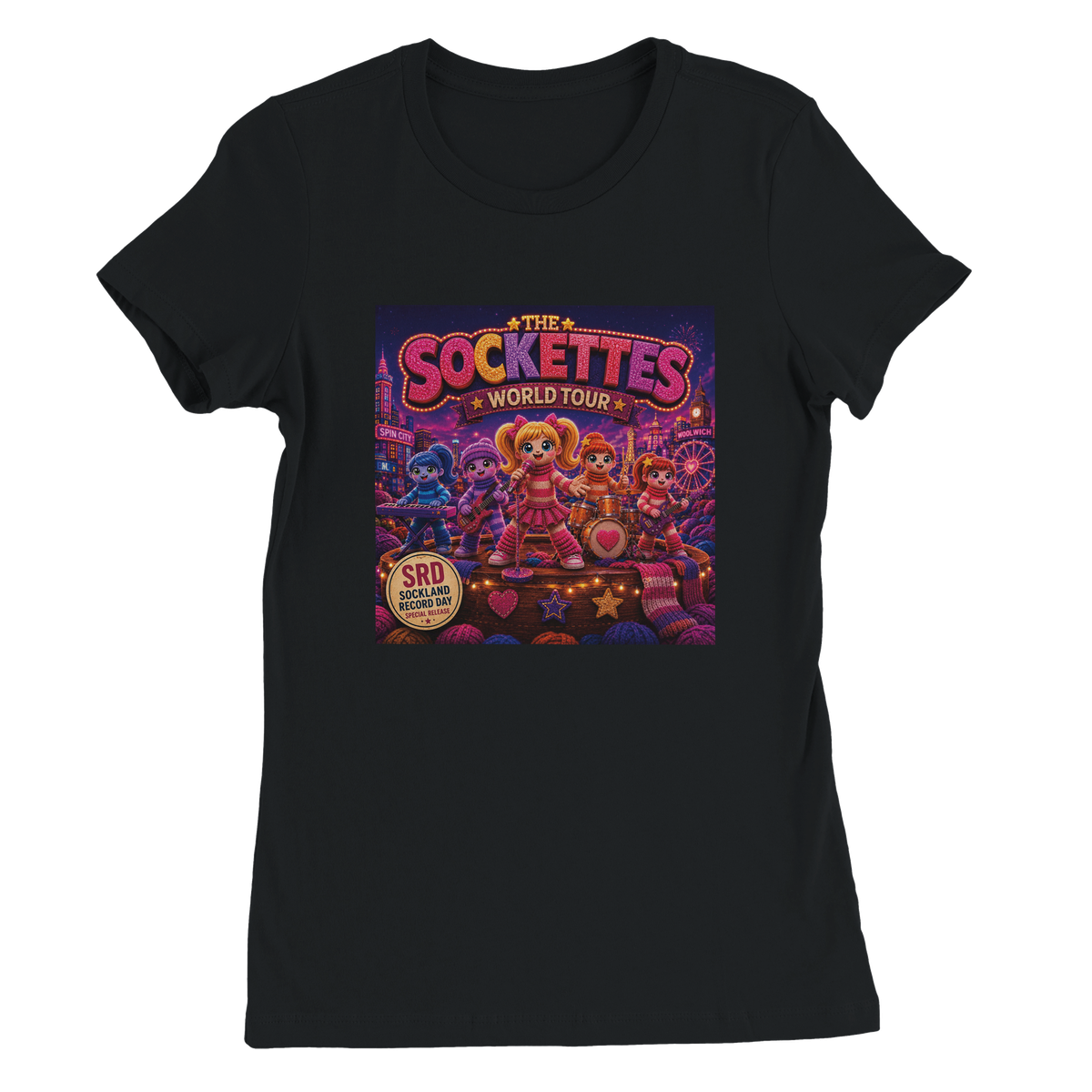 THE SOCKETTES WORLD TOUR - Women’s Cut T-Shirt