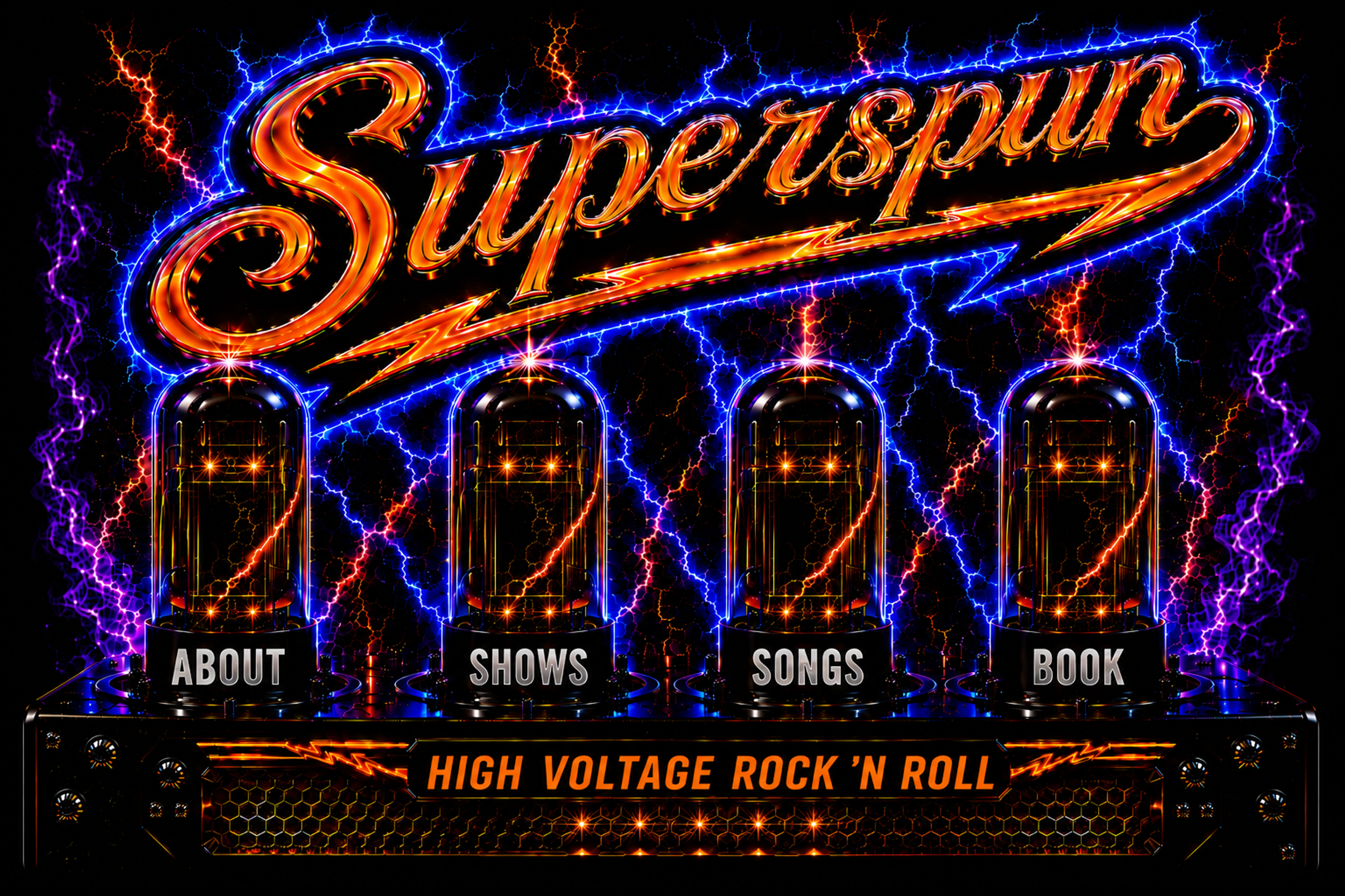 Superspun high voltage rock n roll amp home page