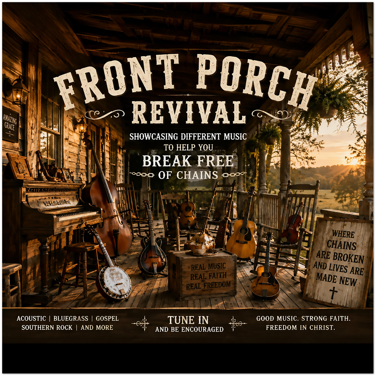 Front Porch Revival - Fine Art Poster