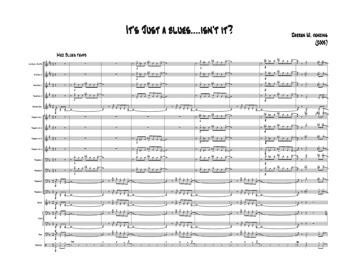 It's Just a Blues...Isn't It? (Jazz Ensemble) (Grade 4-4.5)
