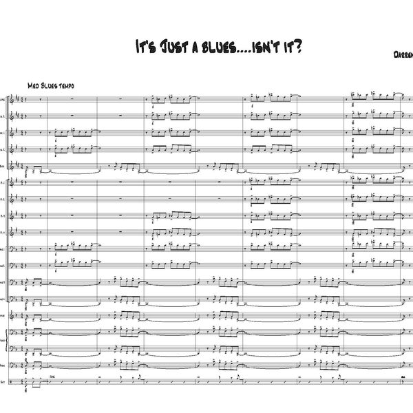 It's Just a Blues...Isn't It? (Jazz Ensemble) (Grade 4-4.5)