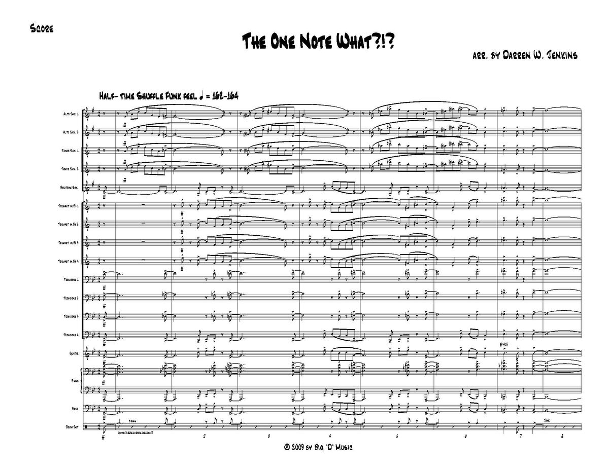 The One Note What?!? (Jazz Ensemble) (Grade 4-4.5)