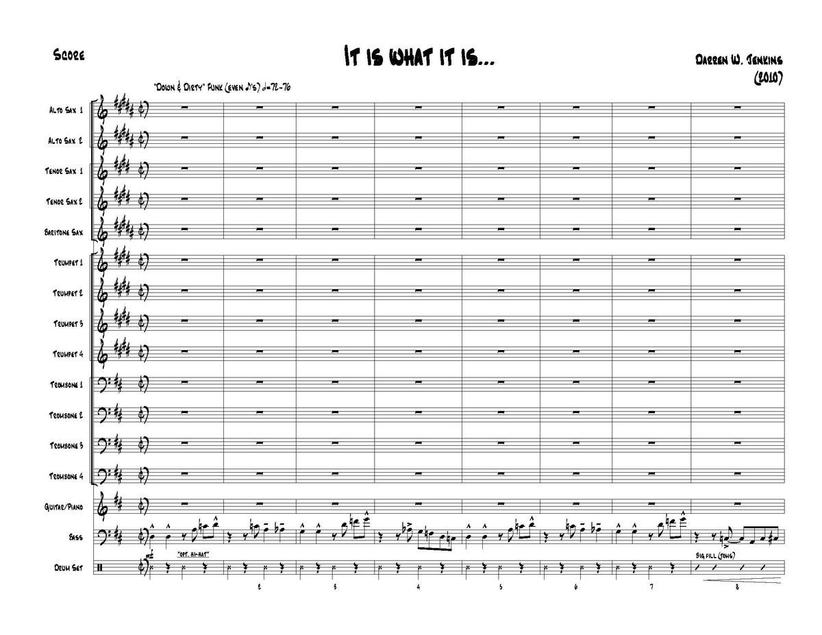 It Is What It Is... (Jazz Ensemble) (Grade 4-4.5)