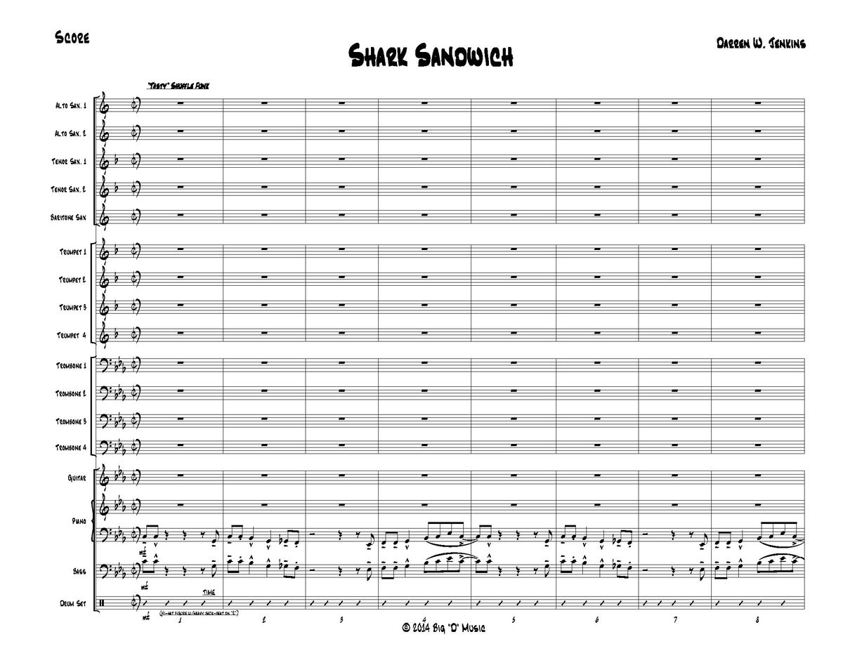 Shark Sandwich (Jazz Ensemble) (Grade 4-4.5)